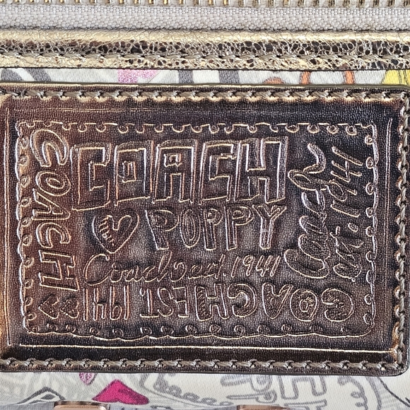 EUC Coach Y2K Bandana Graffiti Butterfly Shoulder Bag (F15712) & Wallet Set - Picture 11 of 16